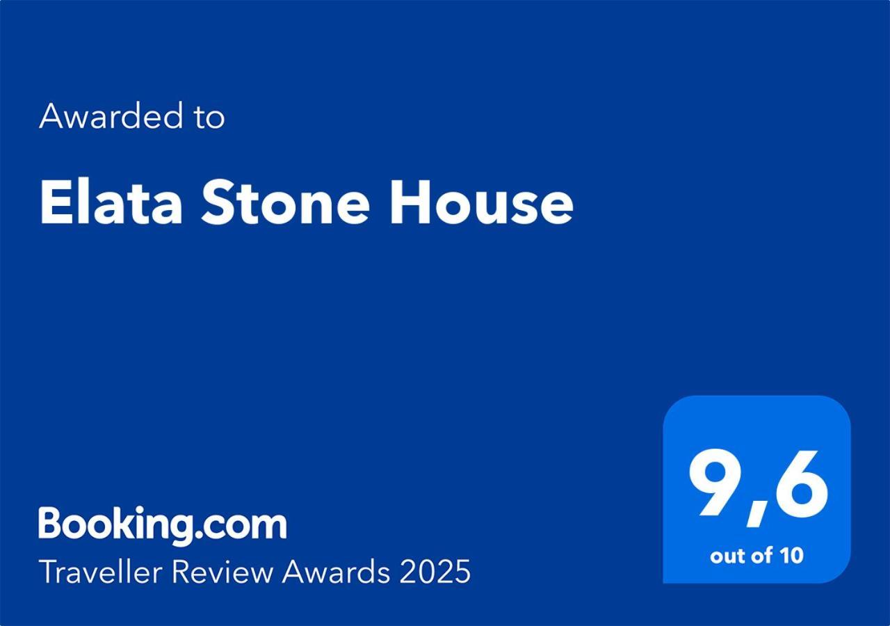 Elata Stone House Villa Buitenkant foto